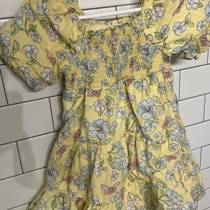 Girls Printed Smocked A-line Dress